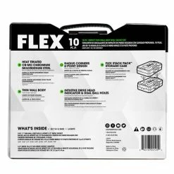 Flex Power Tools FLEX 10-Piece Thin Wall Deep Well 6-Point 1/2" Drive Impact Nut Socket Set FAM10401-10 9 Flex Power Tools FLEX 10-Piece Thin Wall Deep Well 6-Point 1/2" Drive Impact Nut Socket Set FAM10401-10 -Champion Cutting Tool shop flex fam10401 10 6
