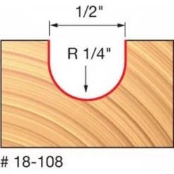 Freud Diablo Blades Freud 1/4" Round Nose Bit 18-108
