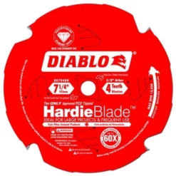 Freud Diablo Blades Freud Diablo 7-1/4" X 4 Tooth (PCD) Fiber Cement HardieBlade D0704DH