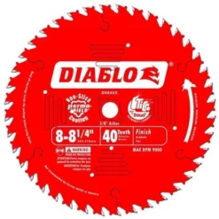 Freud Diablo Blades Freud Diablo 8-1/4" 40 Tooth Finishing Saw Blade D0840X