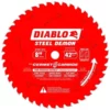 Freud Diablo Blades Freud Diablo 8" 42 Tooth Steel Demon Cermet 2 Carbide Ferrous Metal Saw Blade D0842CF