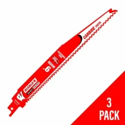 Freud Diablo Blades Freud Diablo 9" Demo Demon 6 TPI Carbide Reciprocating Saw Blade (3 Pack) DS0906CWS3