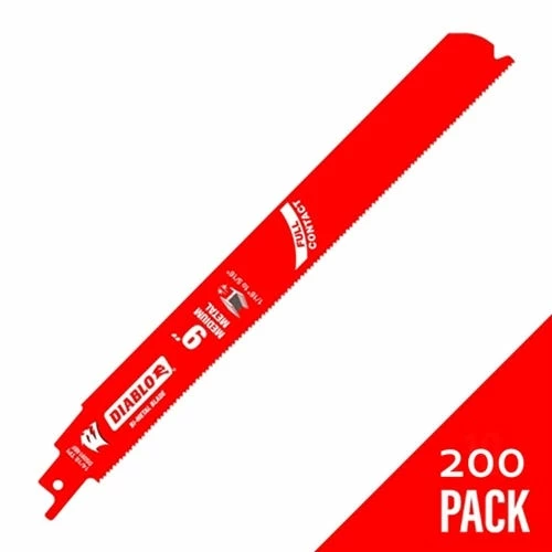 Freud Diablo Blades Freud Diablo 9" Steel Demon (Auto Demo) Medium Bi-Metal 14/18 TPI Reciprocating Saw Blade (200 Pack) DS0914WBF200 1 Freud Diablo Blades Freud Diablo 9" Steel Demon (Auto Demo) Medium Bi-Metal 14/18 TPI Reciprocating Saw Blade (200 Pack) DS0914WBF200