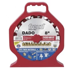 Freud Diablo Blades Freud 8" Pro Dado Set Blade Stack For 10" Table Saw SD208S