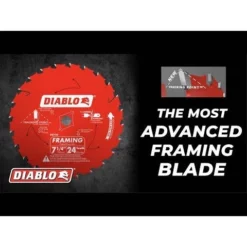 Freud Diablo Blades Freud Diablo 7-1/4" X 24 ATB Carbide Blade With Diamond Knockout Arbor (2 Pack) D0724VPX