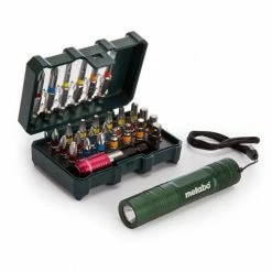 Metabo Tools Metabo 29 Piece Bit Set & 100 Lumen Flashlight Kit 626721000