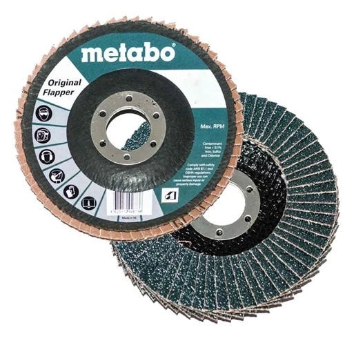 Metabo Tools Metabo 4.5" X 7/8" Original Flapper Abrasives Flap Disc 80 Grit 629407000 1 Metabo Tools Metabo 4.5" X 7/8" Original Flapper Abrasives Flap Disc 80 Grit 629407000