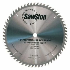 Sawstop Table Saws SawStop 10" 60-Tooth Combination Table Saw Blade CB104 184