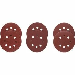 Bosch Power Tools Bosch Assortment 5" (60, 120, 240 Grit) 8 Hole Hook-And-Loop Sanding Discs (6 Pieces) SR5R000