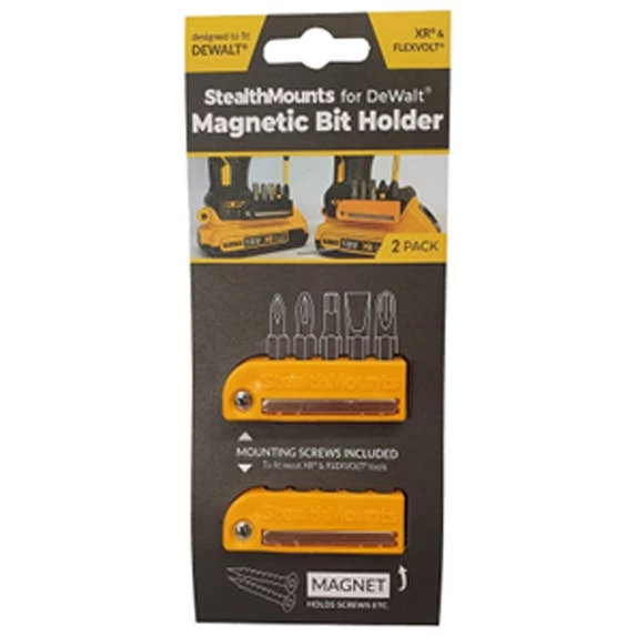 Stealthmounts Bit Holder For DeWALT (2 Pack) BH-DW-YLW-2 1 Stealthmounts Bit Holder For DeWALT (2 Pack) BH-DW-YLW-2